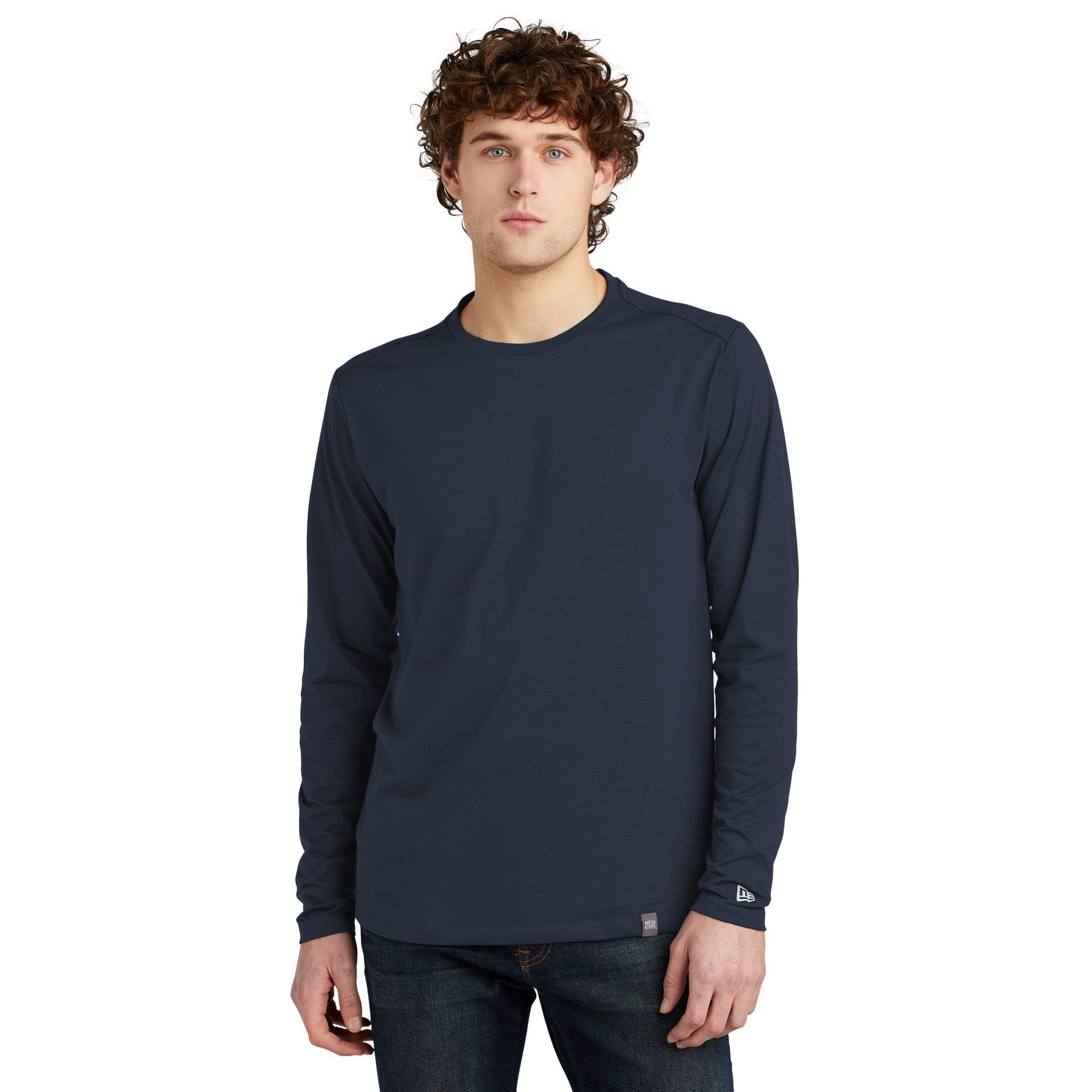 New Era-New Era ® Heritage Blend Long Sleeve Crew Tee. NEA102-MedTech-6